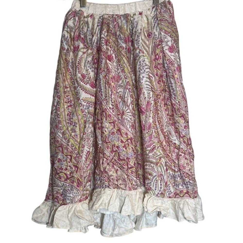 ETRO Kids Ruffled Paisley Skirt Sz. 4